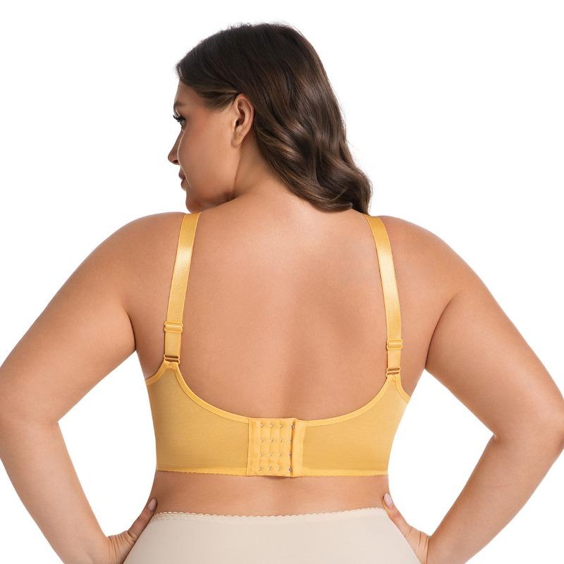 Женское нижнее белье больших размеров, ультратонкое, дышащее, сексуальное кружевное, на косточках с эффектом памяти, без хлопка, регулируемое