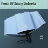 Женский складной зонт с защитой от ультрафиолета - защита от солнца и дождя с возможностью нанесения индивидуального логотипа