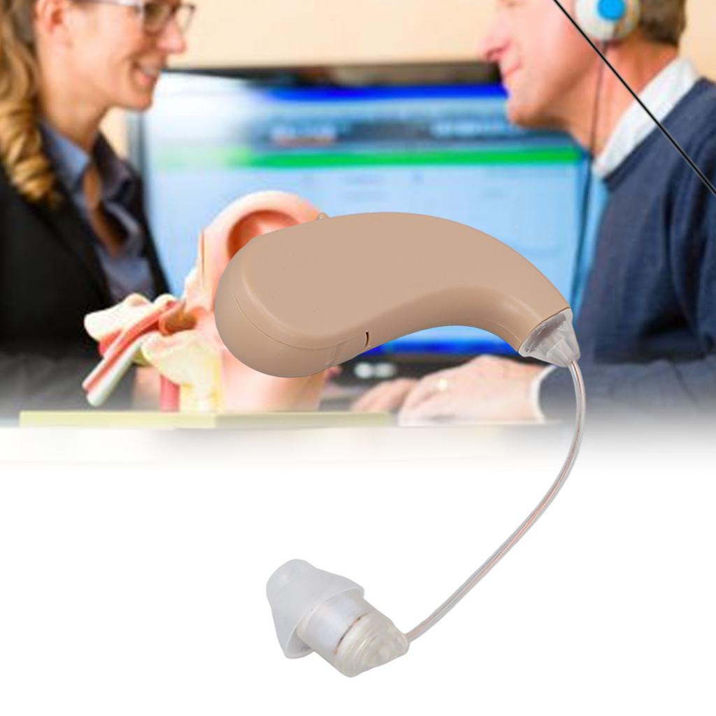 Слуховой аппарат Профессиональный усилитель слуха с регулируемой громкостью и коробкой для чистки для пожилых людей