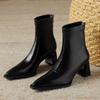 Острый носок женские ботильоны челси на высоком каблуке дизайнерская обувь мода новый тренд зимние готические гладиаторские туфли женские