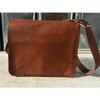 Vintage Laptop Messenger Briefcase Bag Satchel Bag For Men's  Leather