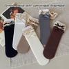 Cotton Bowknot Stockings Bowknot Girl Long Socks Baby Dress Lolita Sock
