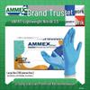 AMMEX Blue Nitrile Powder-Free Disposable Gloves, 100-Pack