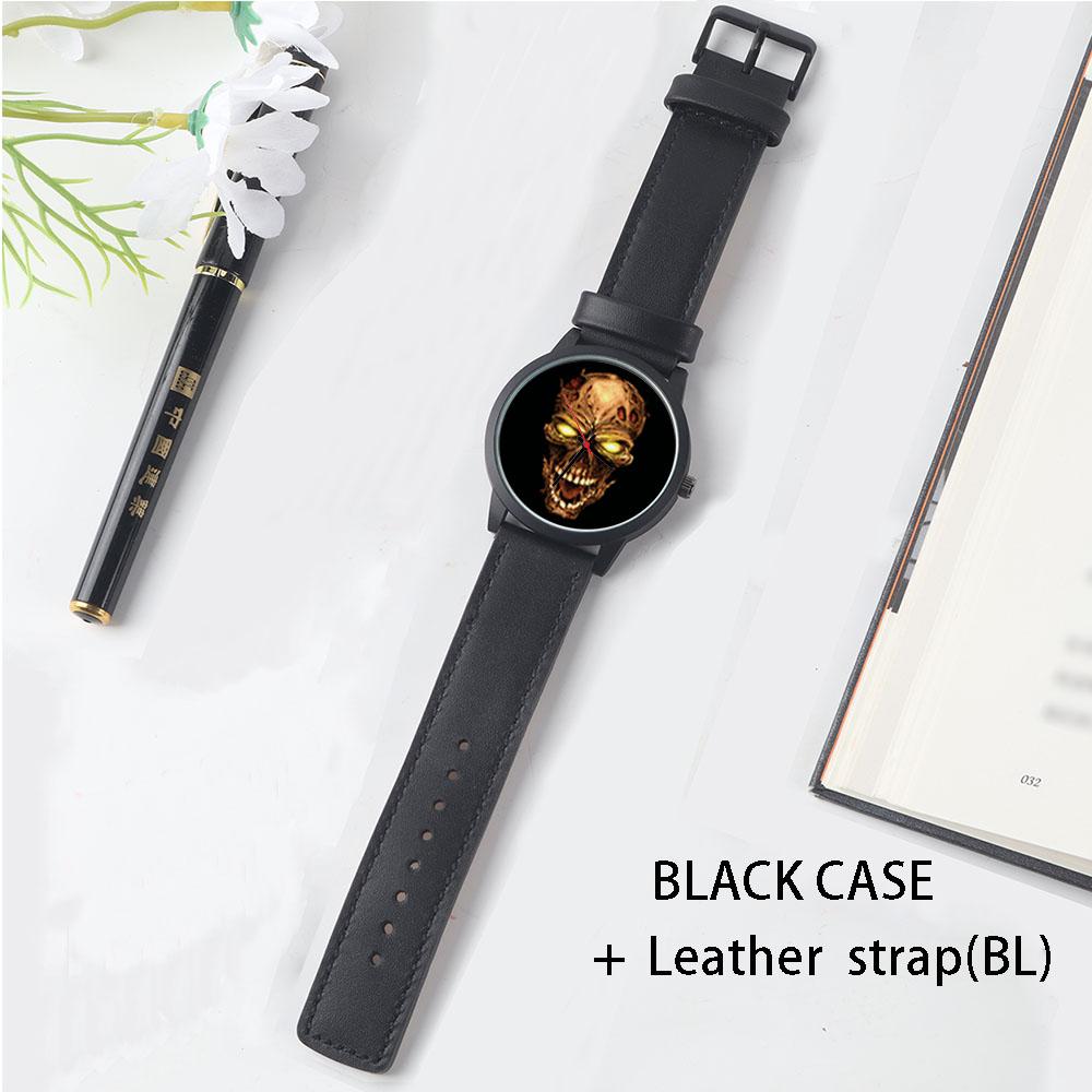 Guitar Bass Instrument Design Men's Watch Traditional Hands Simple Fashionable Watch Musician Gift Rose Gold Case