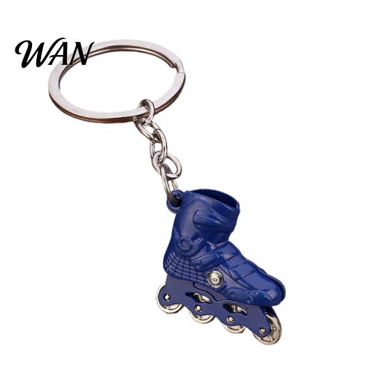 Restored 3D Roller Skate Pendant Zinc Alloy Keychain Pendant, Simulated Shape Gift Key Ring, Multiple Colors Practical Hanging Charm