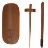 4Pcs Set Tea Scoop Set Bamboo Hand Made Carving Tea Accessories Tearoom Ceremony Tools(Bamboo