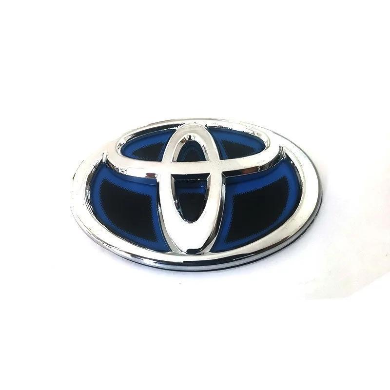 Подходит для Toyota RAV4 CAMRY COROLLA LANDCRUSER RAV4 VIOS SIENNA YARLS Модифицированная Синяя Нижняя Передняя Решетка Радиатора Значок Багажника Логотип Автомобиля