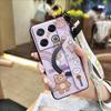 Cute Silicone Phone Case For Infinix GT 20 Pro/X6871 Phone Holder Lanyard Durable Ring Back Cover Fashion Design Cartoon