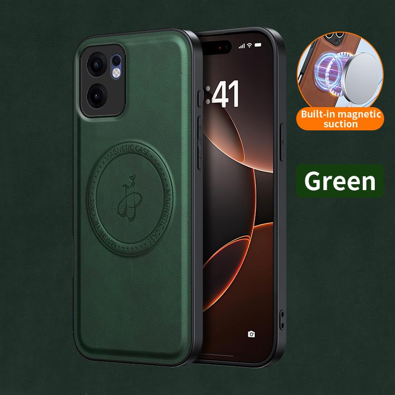 Магнитный чехол из ПУ кожи с беспроводной зарядкой для OPPO Reno 13F 13FS 5G Reno13 Pro F FS Защитная крышка Жесткая задняя панель Coque