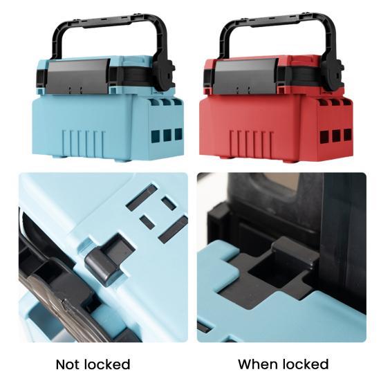 Multifunctional Portable Fishing Box Fishing Pole Holder with Handle Multi-layer Large Capacity Bait Organizer Fishing Box