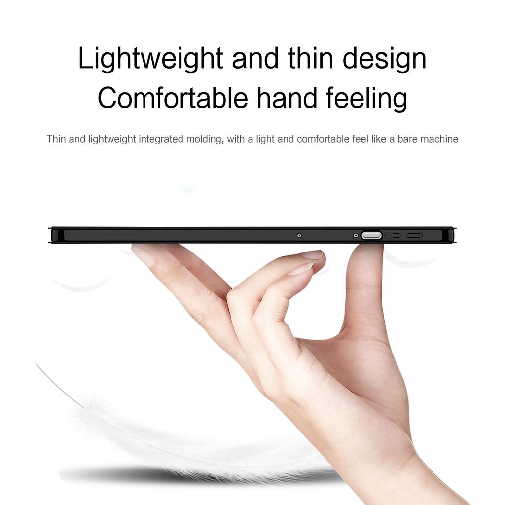 Чехол для Honor Pad 10 из ПУ кожи с ТПУ задником, тройная подставка, чехол для планшета