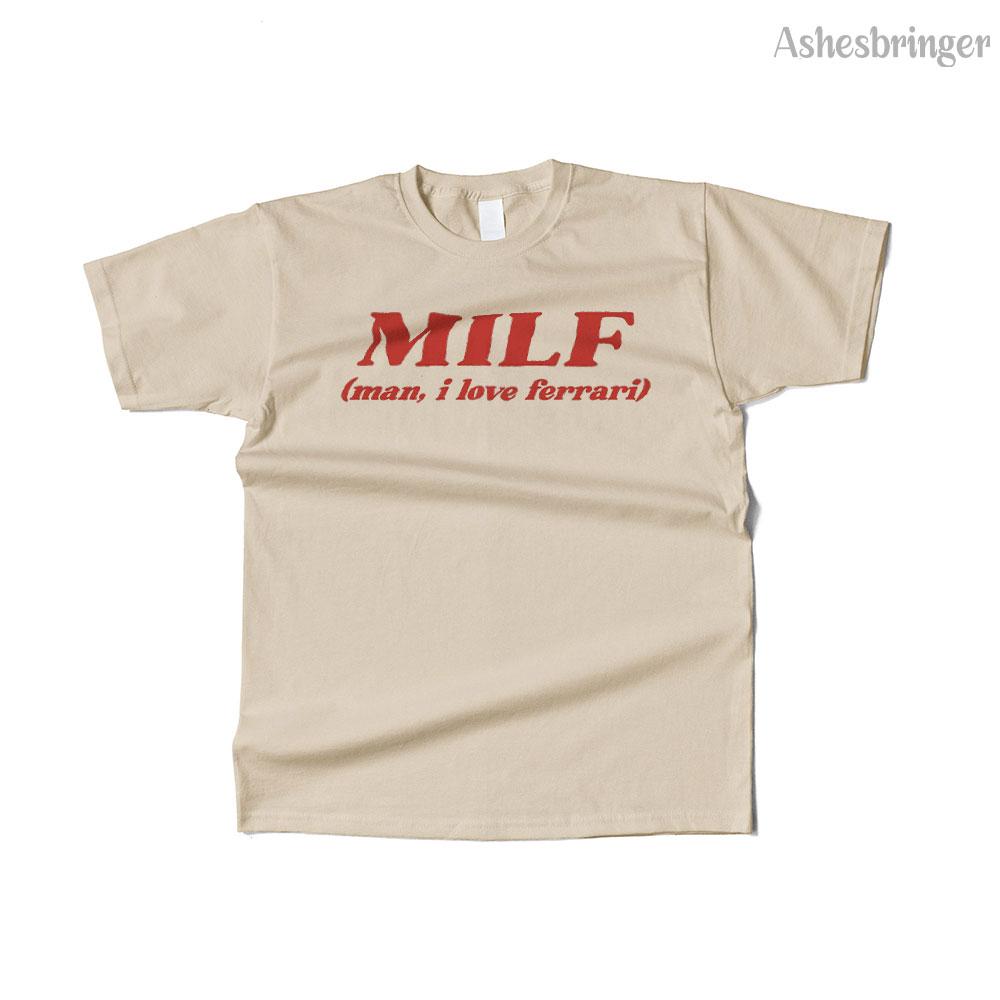 Мужская хлопковая футболка с графикой «Milf Man I Love F» и забавным принтом, уличный повседневный стиль, футболка для мужчин и женщин