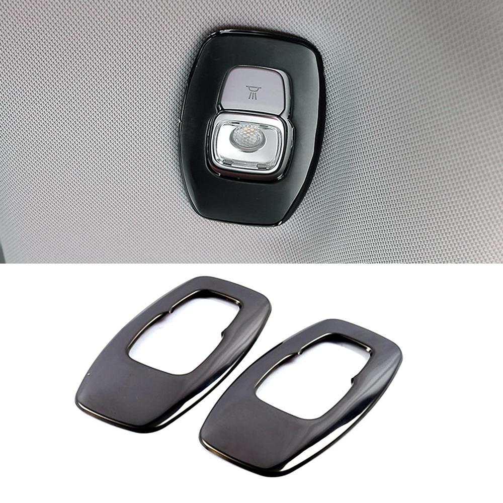 For Renault Koleos 2017- Rear Reading Light Lamp Cover Protectors Trim Stainless Steel Interior Sticker For Samsung