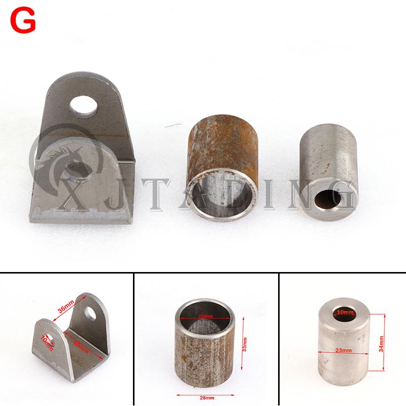 1Set Swing Arm Support Buffer Sleeve With Steel Bushing Hanging Lugs Fit For ATV Scooter UTV Go Kart Quad Bike Buggy Suspension
