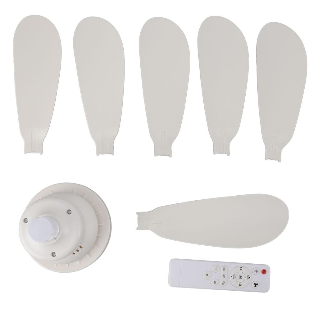 Потолочный вентилятор с подсветкой и пультом дистанционного управления E26/E27 Base, регулируемый потолочный вентилятор с подсветкой для гаража, ванной комнаты