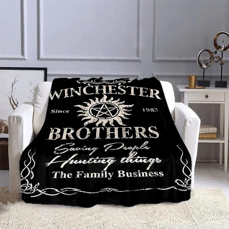 Movie Supernatural - Evil Power Printed Blanket, Fashion Warm Flange Blanket, Picnic Blanket, Bed Blanket, Birthday Gift