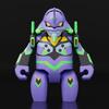 GOOD SMILE COMPANY BRICKROID Evangelion Evangelion Unit-01, 5cm, Painted Action Figure