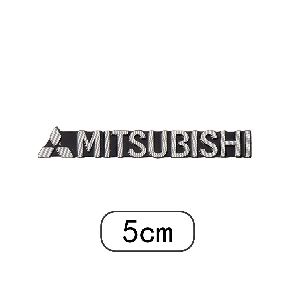 bzdn5 2/4Pcs Car Styling Aluminum Badge Car Audio Decorate Sticker Accessories For Mitsubishi Lancer 9 10 Outlander 3 Asx L200 Pajero