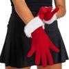 White Fur Fancy Dress Party Short Red Santa Full Finger Gloves Christmas Festive Costume Accessories Mittens Santa Claus Gloves