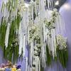 Simulation Green Plants Artificial Weeping Willow Vine Wall Hanging Branch Wedding Party Background Stage Arrangement Decoration