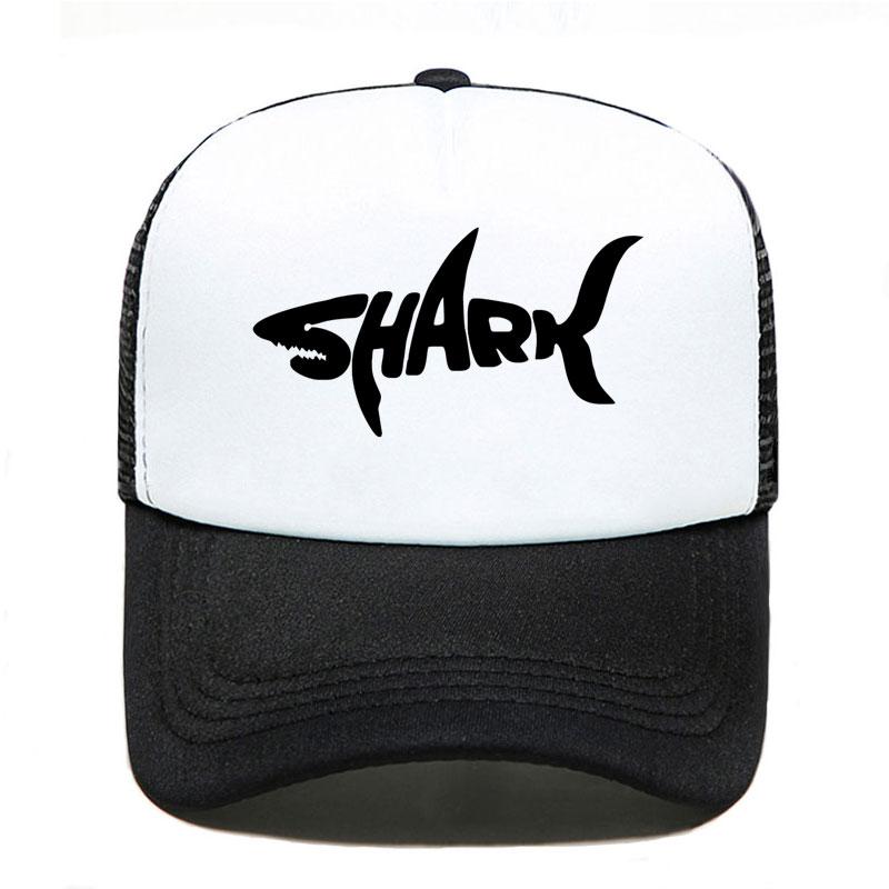New Shark Print Baseball Cap Funny Casual Unisex Women Parentchild Hats Mesh Visor Outdoor Sun Hat Adjustable Caps
