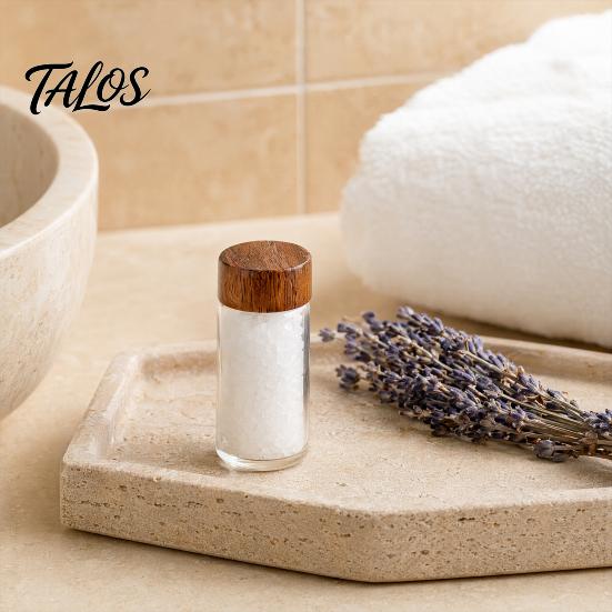 Мини-банка Talos Glass с деревянной крышкой, влагостойкий портативный маленький контейнер, для кофейных зерен, чая, сахара, специй, кухонный органайзер
