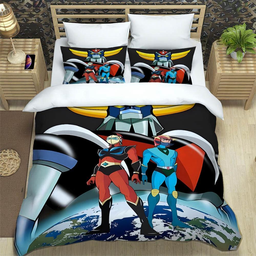 Ufo Robo Grendizer Goldorak Bedding Collections Exquisite Bed Supplies Set Duvet Cover Comforter Set Bedding Set Luxury Birthday Gift
