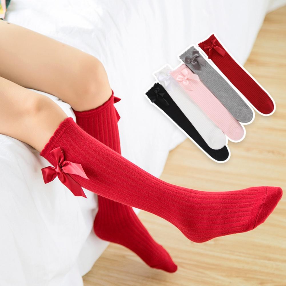 Kids Girls Mid-tube Socks Children Stockings