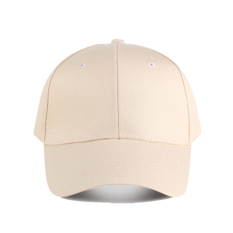 Унисекс однотонная хлопковая бейсболка с защитой от солнца и напечатанным логотипом