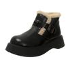 Platform Flats Fur Ankle Boots Winter Warm Women Shoes 2025 Trend Designer New Short Plush Casual Shoes Outdoor Snow Botas Mujer