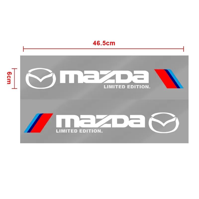2pcs Auto Sport Stripe Stickers For Mazda CX-4 CX-5 Mazda 6 Car Side Body Decals Accessories
