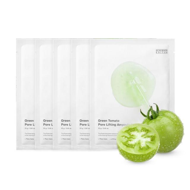 SUNGBOON EDITOR - Green Tomato Pore Lifting Ampoule Mask Bundle Set