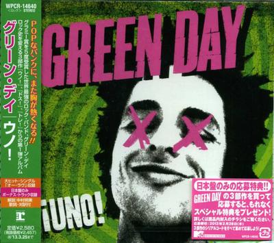 CD GREEN DAY Uno WPCR14640 REPRISE 2012 Япония ObiRock Б/у