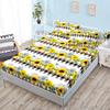 Three-Piece Bed Hat, Sunflower Bed Cover, Mattress Protective Cover, Non-Slip Bed Sheet All-Inclusive.