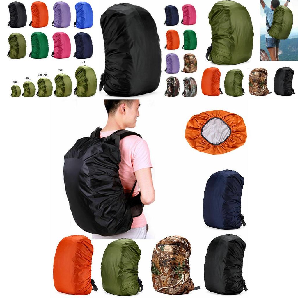 35л-80л Водонепроницаемый Пылезащитный Портативный Рюкзак для Кемпинга Дорожная Сумка с Дождевиком для Приключений на Открытом Воздухе