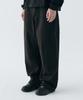 LETTERCOMO Big Wide Cotton Pants Black