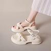 Women Gladiator Sandals Fashion Platform Cross-toe Sandals Comfortable Muffin Casual Women's Shoes Luxury Sandales Plates