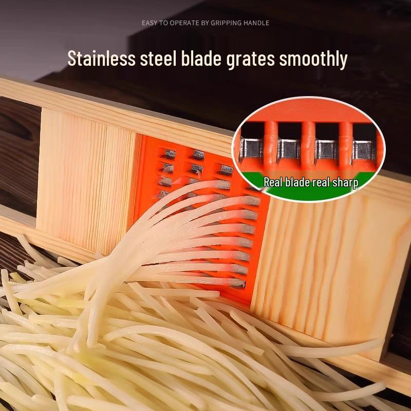 Толстая картофелерезка: Безопасная ручная терка для очистки, нарезки и шинковки овощей