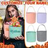 Personalized Halloween Embroidery Basket Custom Holiday Candy Bucket