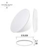 Surface Mounted LED Ceiling Light/applique 12w 6500k Ø26.5x5.7cm Edm