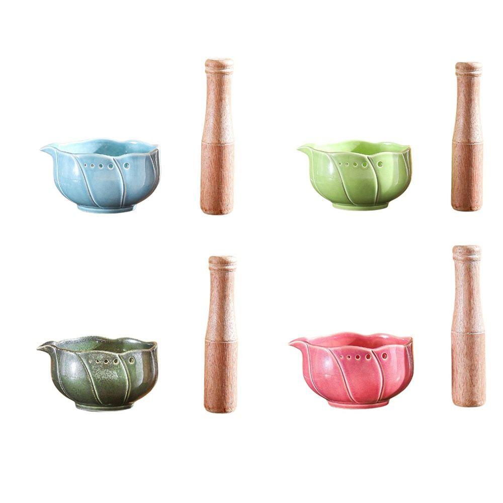 Multi-Purpose Design Food Grinder Tool Ceramic Material Garlic Grinding Bowl  Home Cooking