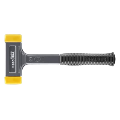 Rohmheld Halder Co., Ltd. HALDER Secular Hammer, Polyurethane (Yellow), Head Diameter 35x45mm, 3380.045
