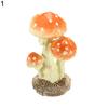 Realistic Mushroom Toadstool Miniature Ornament Fairy Garden Terrarium Dollhouse Decor for Bonsai Terrariums
