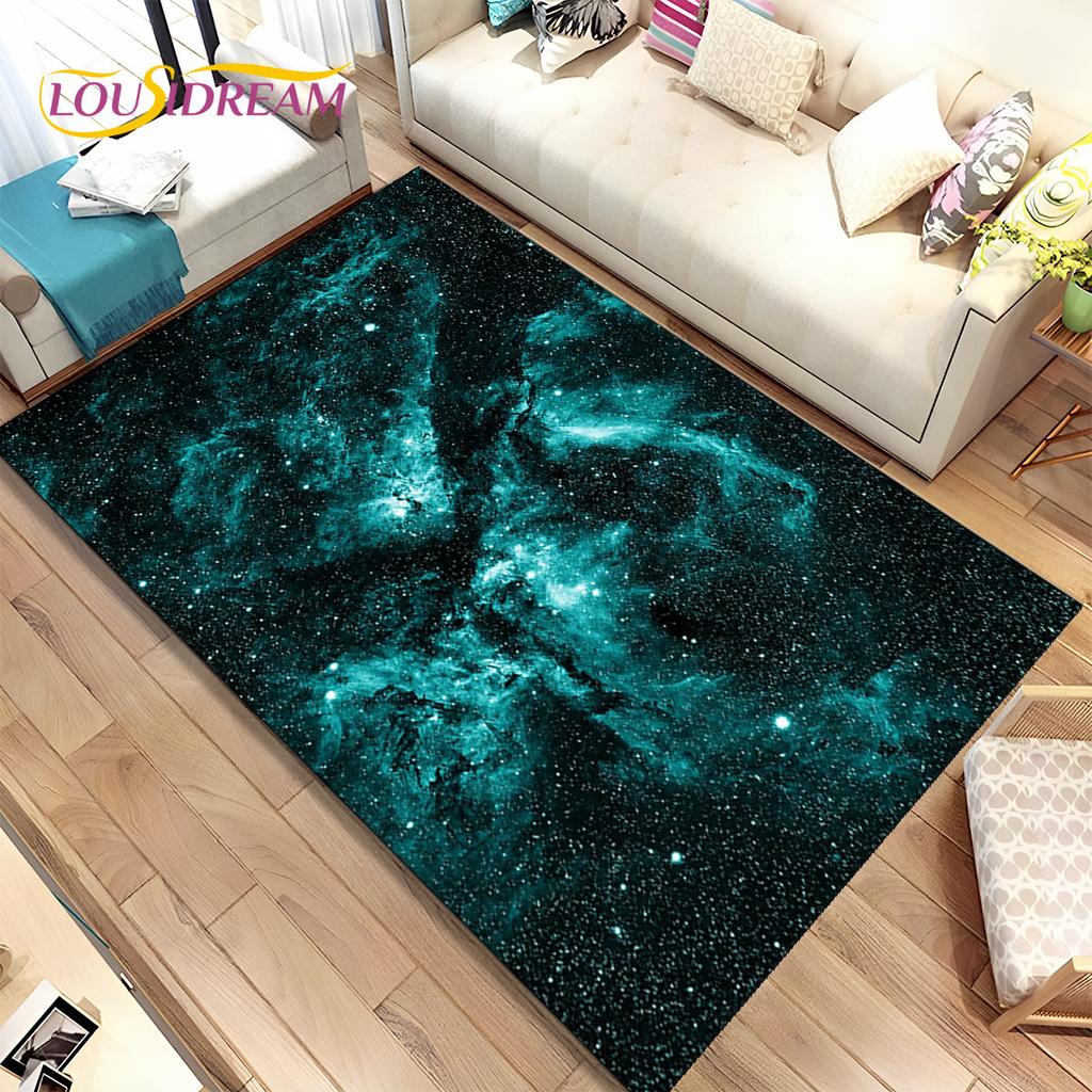 Коврик Galaxy Universe Space Stars, ковер для дома, гостиной, спальни, дивана, коврик для двери, детский нескользящий напольный коврик HD