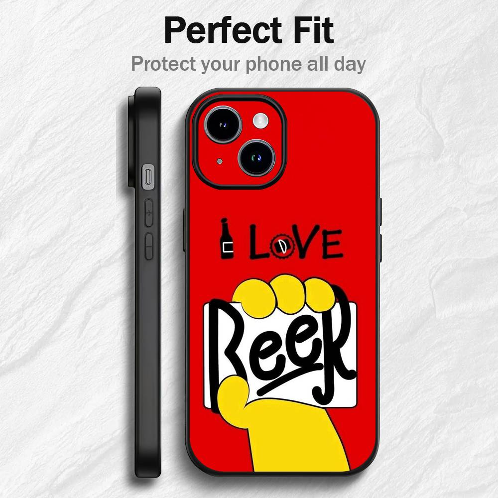 Unique Funny Duff Beer Phone Case For iPhone 17 16 15 14 13 12 PRO MAX PLUS Mini TPU Soft to Skin-friendly case