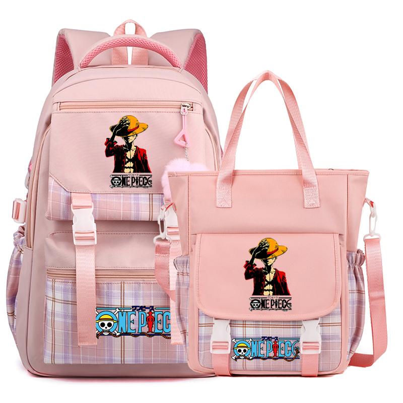 2 шт./компл. аниме цельный рюкзак высокого качества наклонная сумка через плечо повседневная сумка для подростка девочка мальчик обратно в школу мультяшная сумка рюкзак Mochila