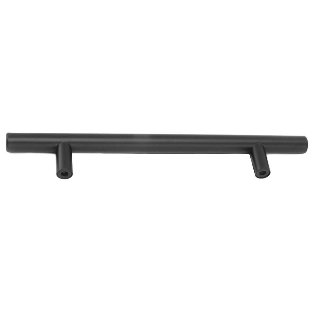 10PCS Cabinet Door T Handle Stainless Steel Modern Wardrobe Drawer Pull Handle for Bedroom Living Room Black