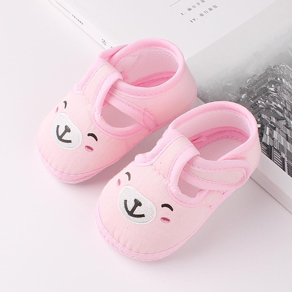 Girl Cartoon Slip Prewalker Flat Boy Anti Breathable Toddler Shoes