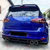 upgrade ABS Rear Diffuser For Volkswagen VW MK7 Golf R R-Line 2013-2016 Black Rear Bumper Spoilers Protector Guard Lip Body Kits