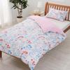 Nishikawa Duvet Finlayson Quick Snap for Easy On and PI04580669 Cover, Single, Washable, 100% Cotton, Ulla, Off, Reversible, Pink,